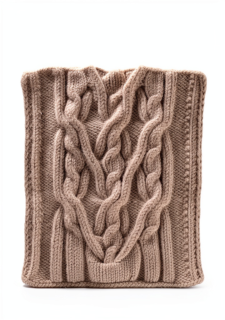 Installing Abrams Illustrated Knitting Patterns – 282‑Page Fashion Craft Guide on a wooden desk