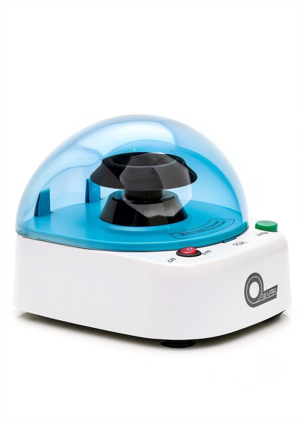 Mini Centrifuge Qor Labs 10,000 RPM 6‑Place Tube & 16‑Place PCR Rotors-8