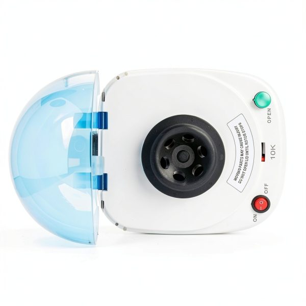 Mini Centrifuge Qor Labs 10,000 RPM 6‑Place Tube & 16‑Place PCR Rotors-6